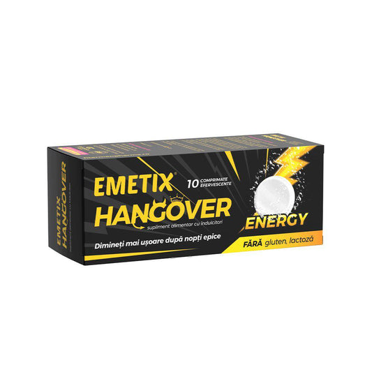 Emetix Hangover Energy, 10 comprimate, Fiterman-
