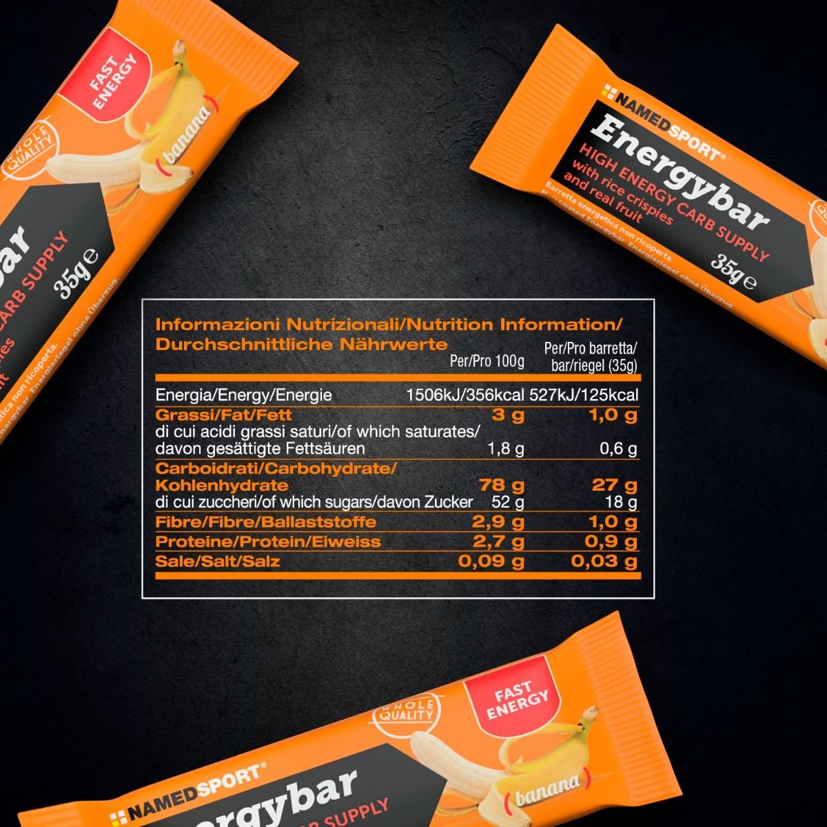 ENERGYBAR> Banana, 35 gr, Named Sport