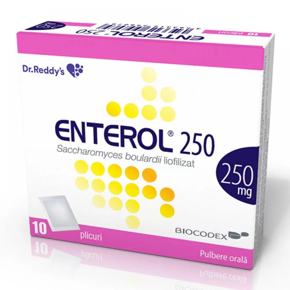 Enterol, 250 mg, 10 plicuri, Dr. Reddys-