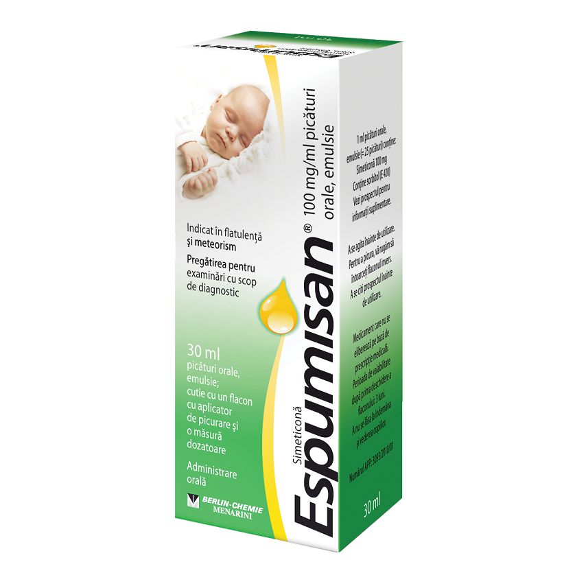 Espumisan, 100 mg/ml picături orale, emulsie, 30 ml, Berlin-Chemie Ag-