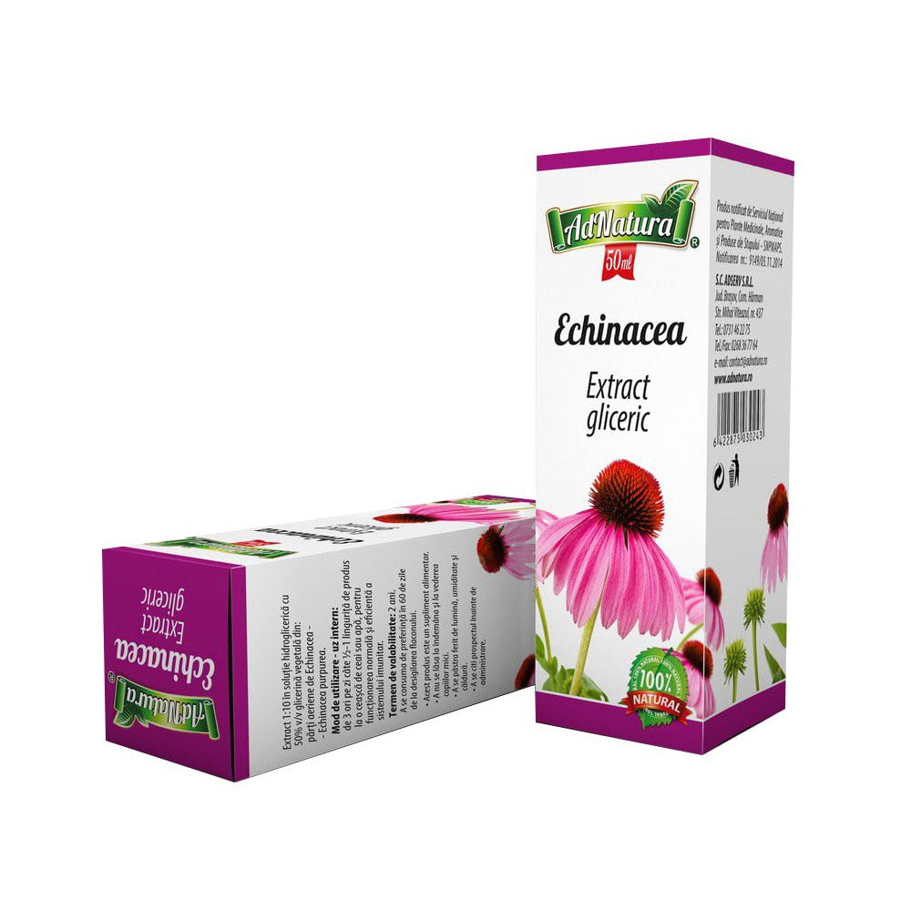 Extract gliceric cu echinacea, 50ml, AdNatura-