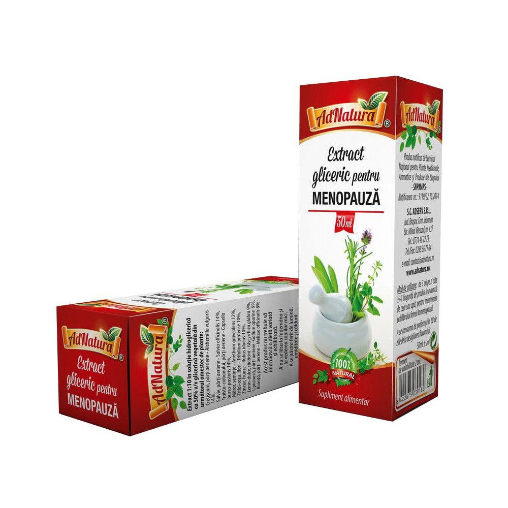 Extract gliceric pentru menopauza, 50 ml, AdNatura-