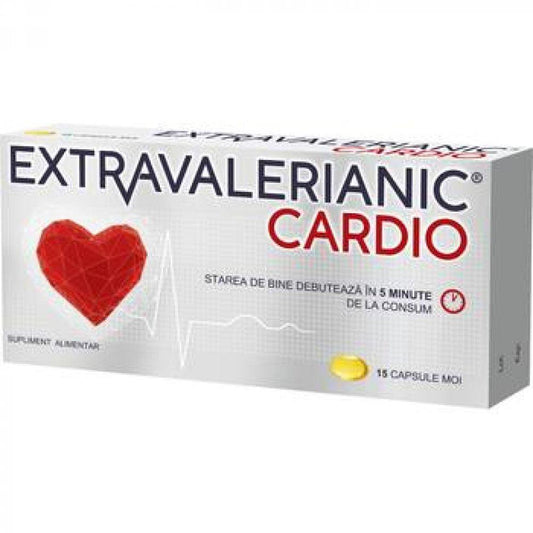 Extravalerianic Cardio, 15 capsule moi, Biofarm-