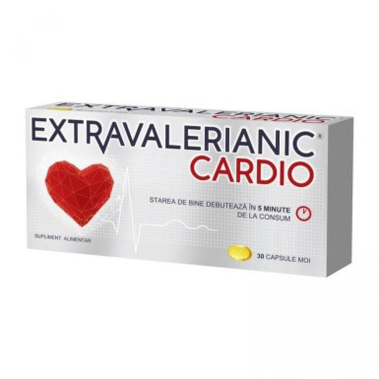 Extravalerianic Cardio, 30 capsule moi, Biofarm