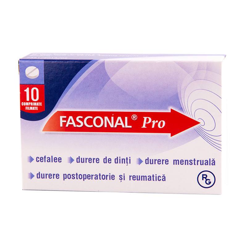 Fasconal Pro, 10 comprimate, Gedeon Richter-