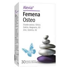 Femena Osteo, Supliment pentru sanatatea sistemului osos in perioada menopauzei, 30 caspule vegetale, Alevia-