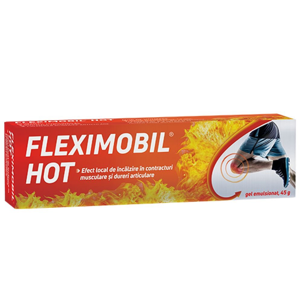 Fleximobil Hot gel emulsionat, 50 g, Fiterman Pharma-