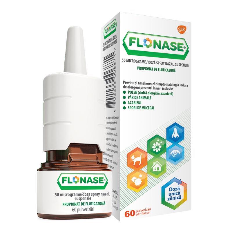 Flonase spray nazal, 50 micrograme/doza, 60 pulverizari, Gsk-