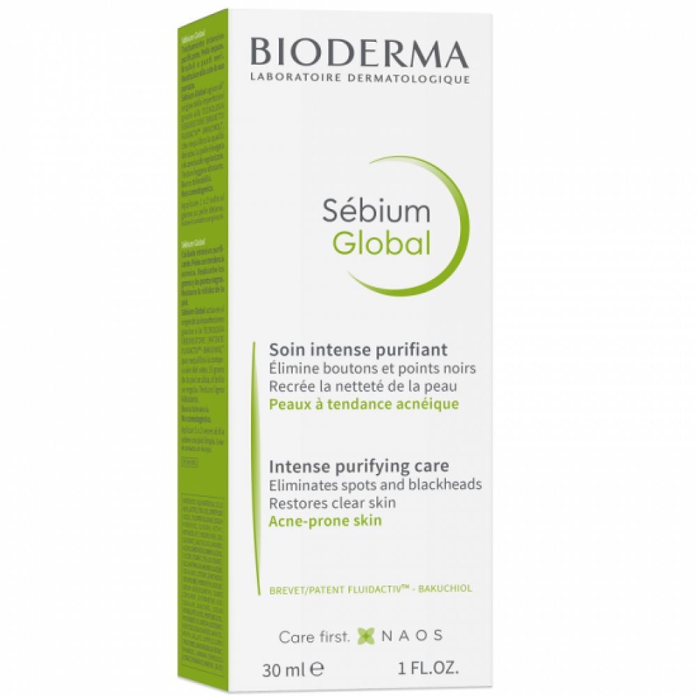 Fluid tratament purifiant si corector Sebium Global Cover, 30 ml, Bioderma-