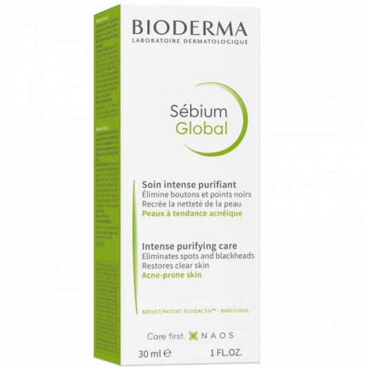 Fluid tratament purifiant si corector Sebium Global Cover, 30 ml, Bioderma