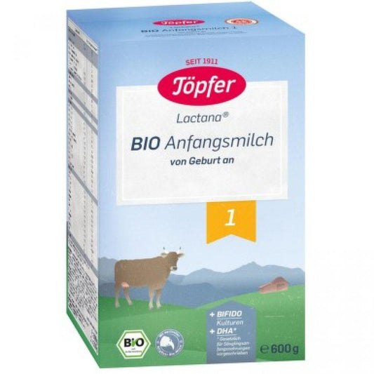 Formula de lapte praf Topfer Bio 1, 600 g, de la nastere-