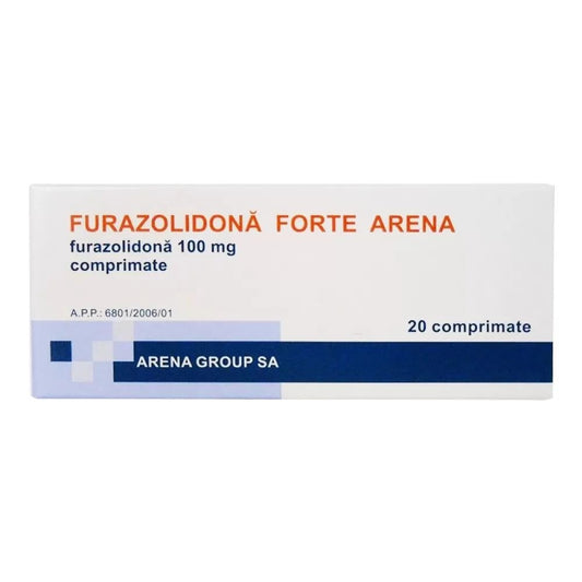 Furazolidona Forte Arena, 100 mg, 20 comprimate, Arena Group-