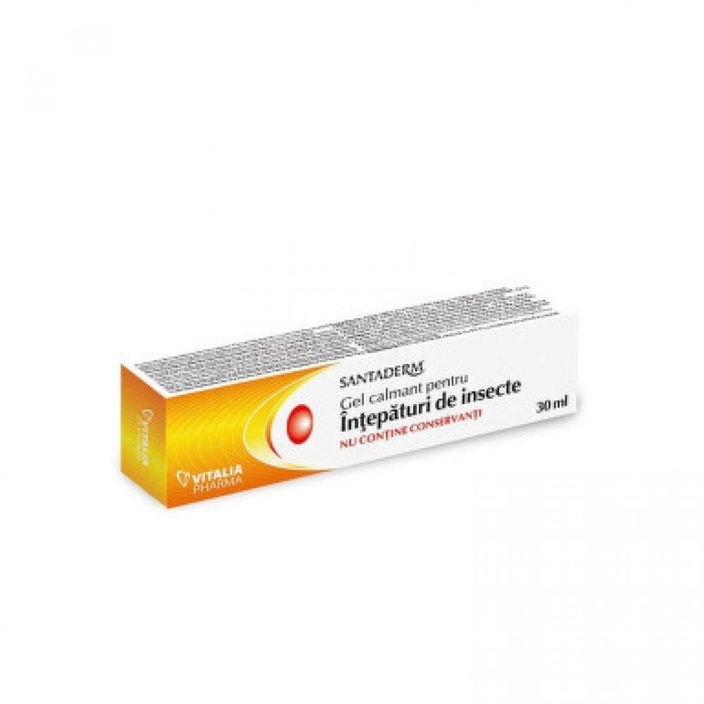 Gel calmant pentru intepaturi de insecte Santaderm, 30 ml, Viva Pharma