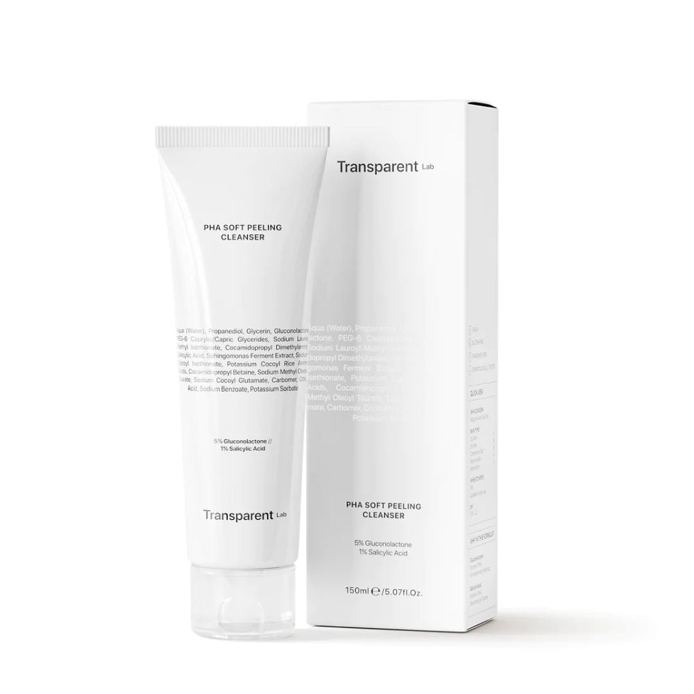 Gel de curatare cu efect exfoliant si PHA, 150 ml, Transparent Lab