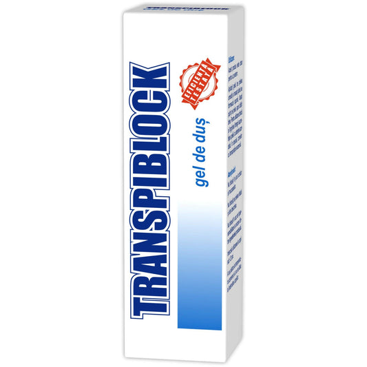 Gel de dus impotriva transpiratiei excesive Transpiblock, 200 mililitri, Zdrovit