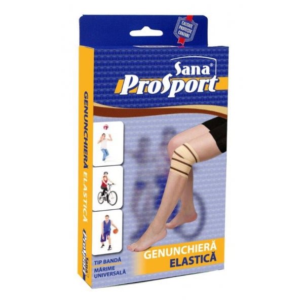 Genunchiera elastica, tip banda, marime universala, Sana Prosport