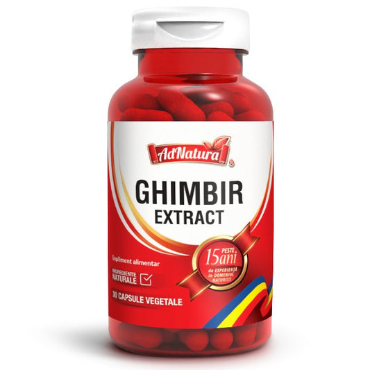 Ghimbir extract, 30 capsule, AdNatura-