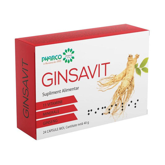 Ginsavit, 24 capsule, Pharco-
