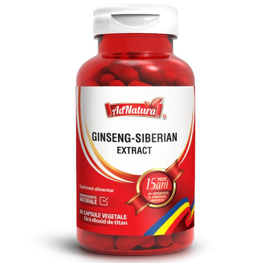 Ginseng Siberian extract, 60 capsule, AdNatura-