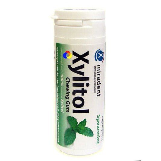 Guma de mestecat Spearmint Xylitol, 30 bucati, Miradent