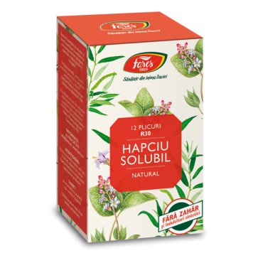 Hapciu Raceala si Gripa solubil, R30, 12 plicuri, Fares