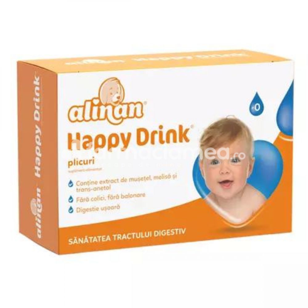 Happy Drink Alinan, 20 plicuri, Fiterman Pharma-