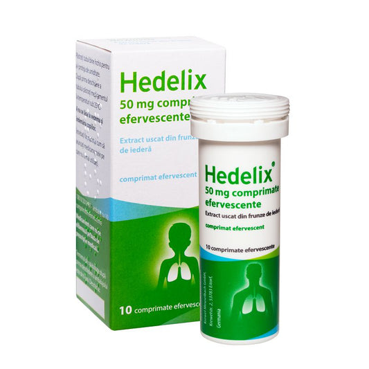 Hedelix, 50 mg, 10 comprimate efervescente, Krevel-