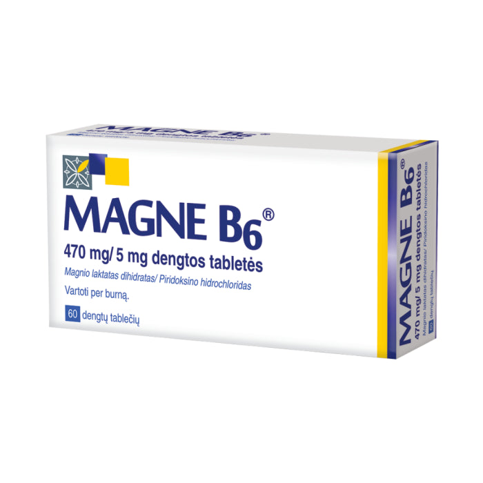 MAGNE B6, 470 mg/5 mg, 60 comprimate filmate, Sanofi