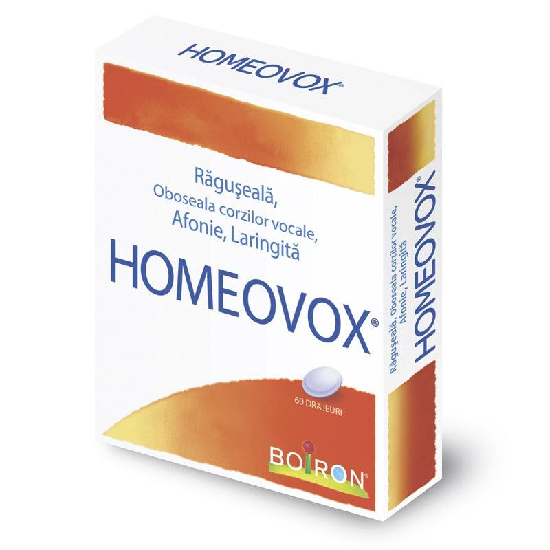 Homeovox, 60 drajeuri, Boiron-