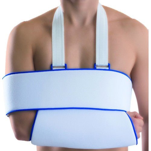 Imobilizator de umăr, cod 0320 cu curea de culoare albă, marime Small, Anatomic Help