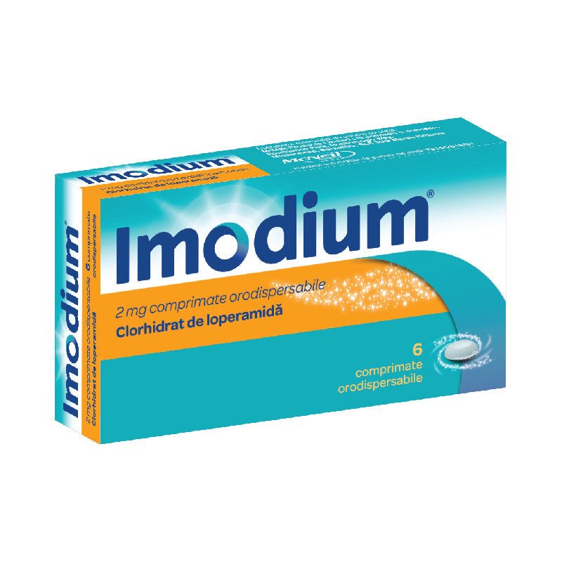 Imodium, 2 mg, 6 comprimate orodispersabile, Mcneil-