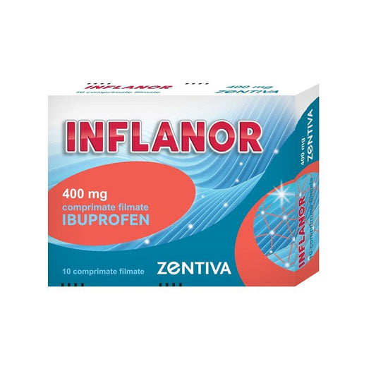 Inflanor, 400 mg, 10 comprimate filmate, Zentiva - 8594739259362