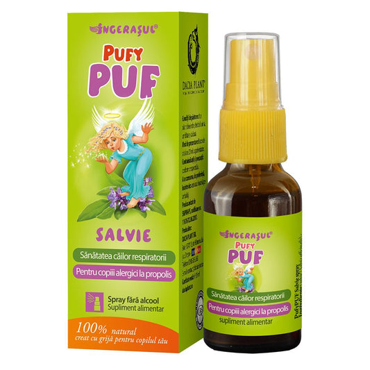 Ingerasul PufyPUF cu salvie spray, 20 ml, Dacia Plant