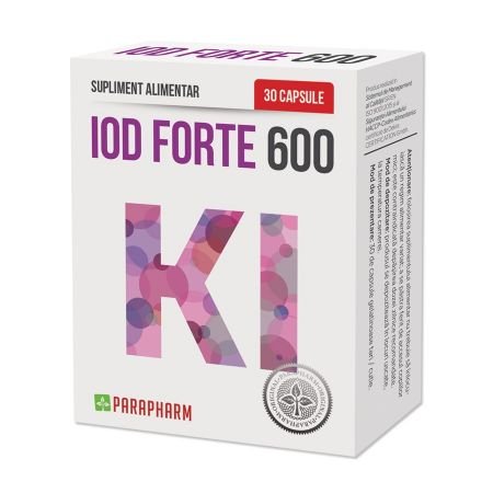 Iod Forte 600, 30 capsule, Parapharm-