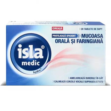 Isla medic Hydro cu aroma de cirese, 20 tablete de supt, Engelhard Arzneimittel-