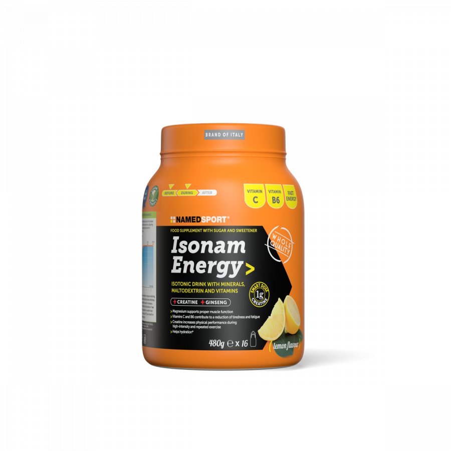 ISONAM ENERGY> Lemon, 480 gr - 1 gr creatina, Named Sport