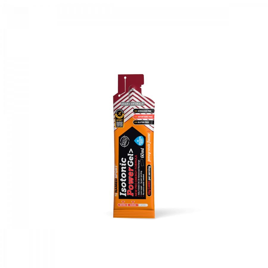 ISOTONIC POWER GEL> Pomegranate, 60 ml, Named Sport