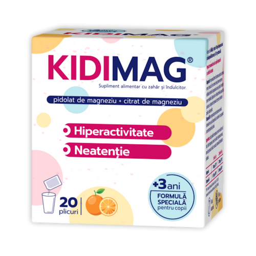 KidiMag, pentru copii peste 3 ani, 20 plicuri, Zdrovit