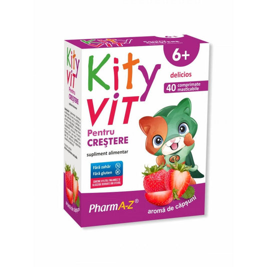 KityVIT pentru crestere, 40 comprimate masticabile, PharmA-Z