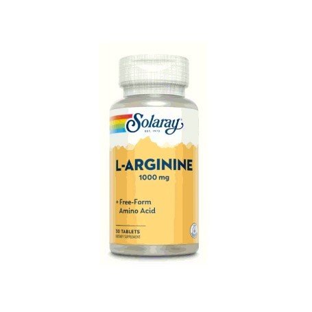 L - Arginine 1000 mg Solaray, 30 tablete, Secom - 076280472394