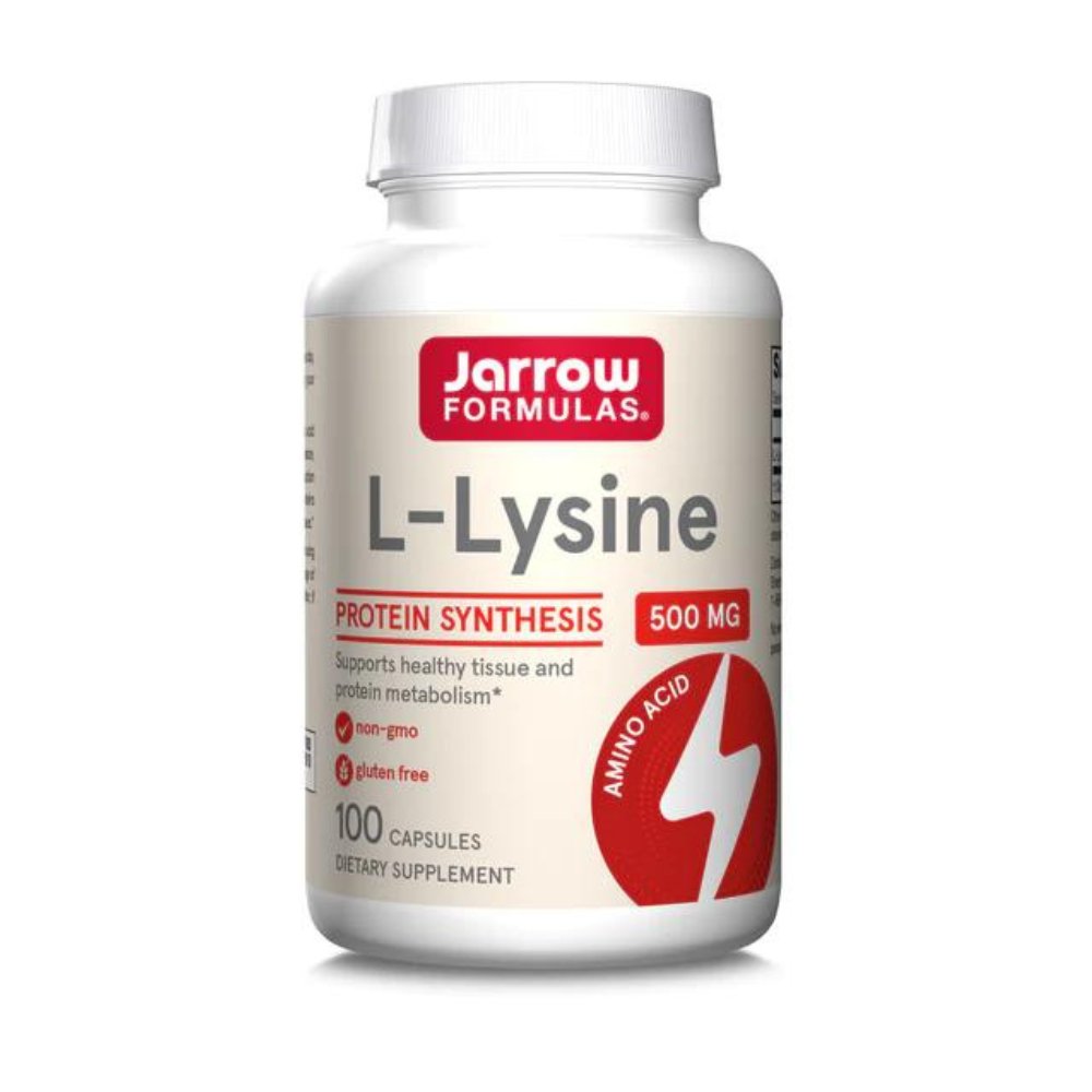 L-Lysine, 500 mg, 100 capsule, Jarrow Formulas, Secom-