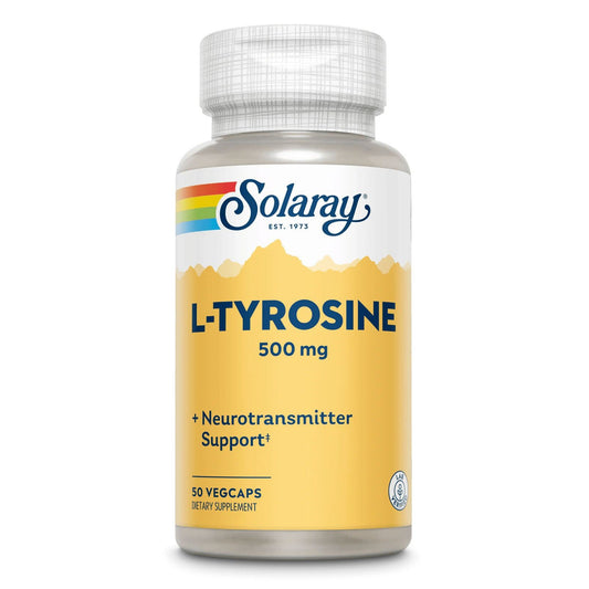 L - Tyrosine 500mg Solaray, 50 capsule, Secom - 076280049909