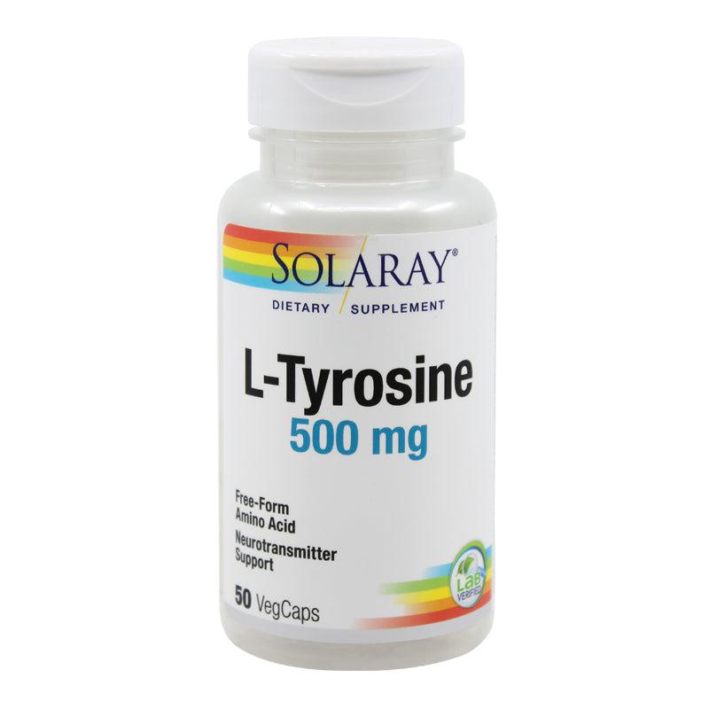 L-Tyrosine 500mg Solaray, 50 capsule, Secom-