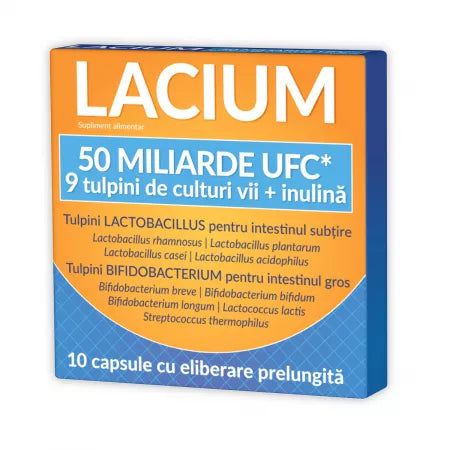 Lacium 50 miliarde UFC, 10 capsule, Zdrovit-