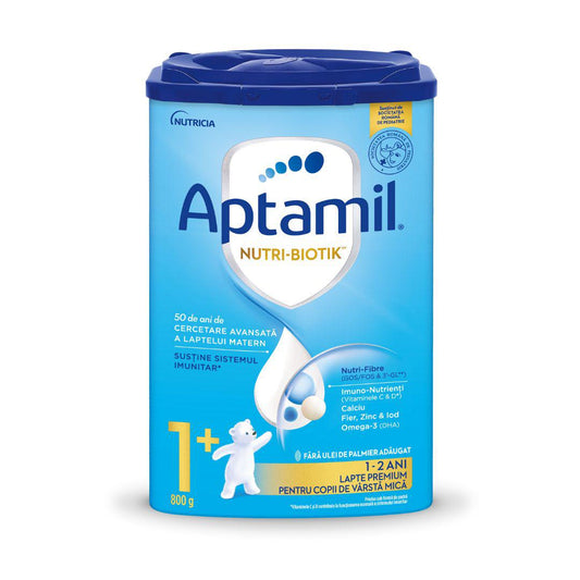 Lapte praf Nutri-Biotik 1+, 1-2 ani, 800 g, Aptamil-