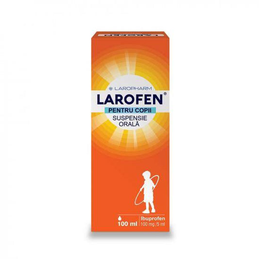 Larofen pentru copii, 100 mg/ 5 ml suspensie orală, 100 ml, Laropharm-