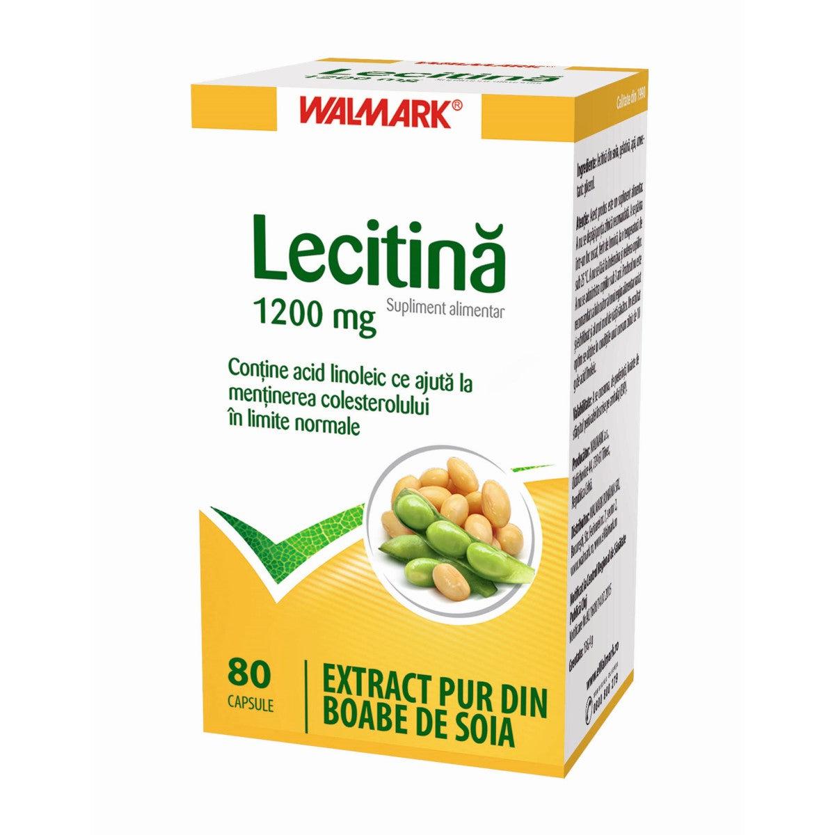 Lecitina 1200 mg, 80 capsule, Walmark