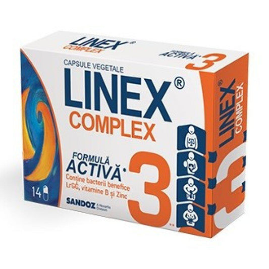 Linex Complex, 14 capsule vegetale, Sandoz-