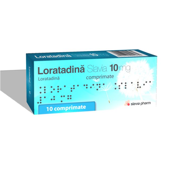 Loratadina, 10 miligrame, 10 comprimate, Slavia Pharm-