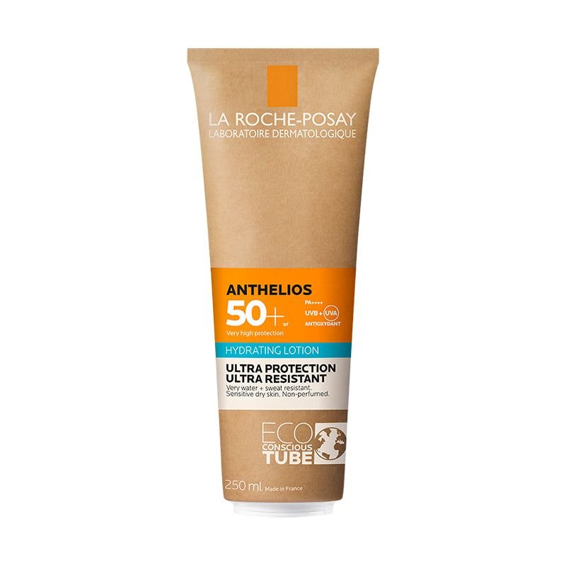Lotiune hidratanta cu protectie solara SPF 50+ de fata si corp Anthelios Eco Tube, 250 ml, La Roche-Posay